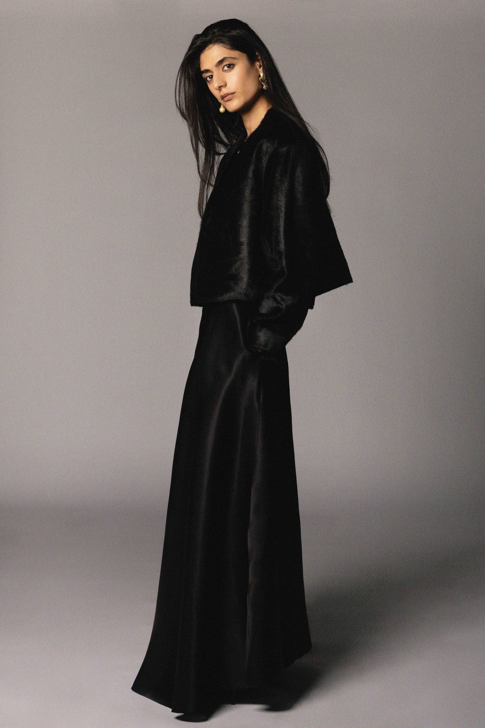 Nora Jacket | Black Ponyhair