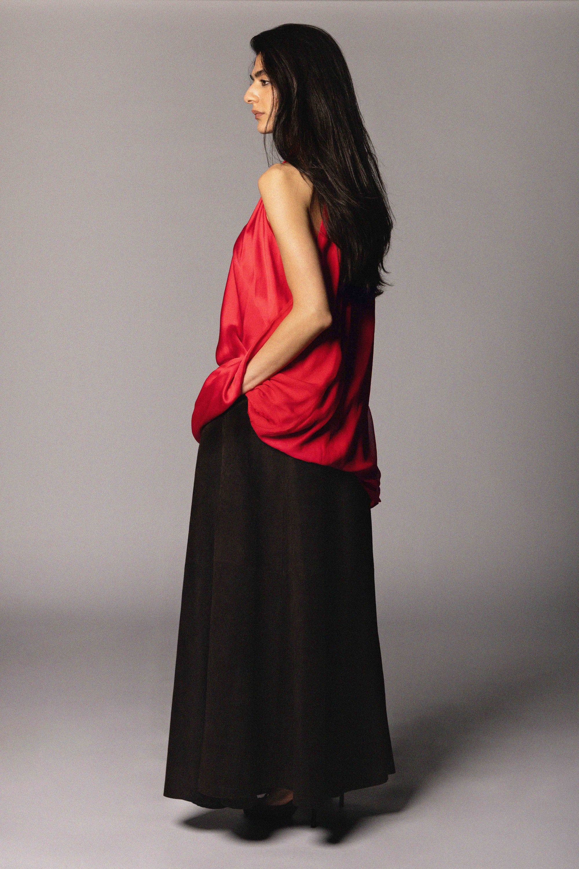 Romy Skirt | Brown Suede