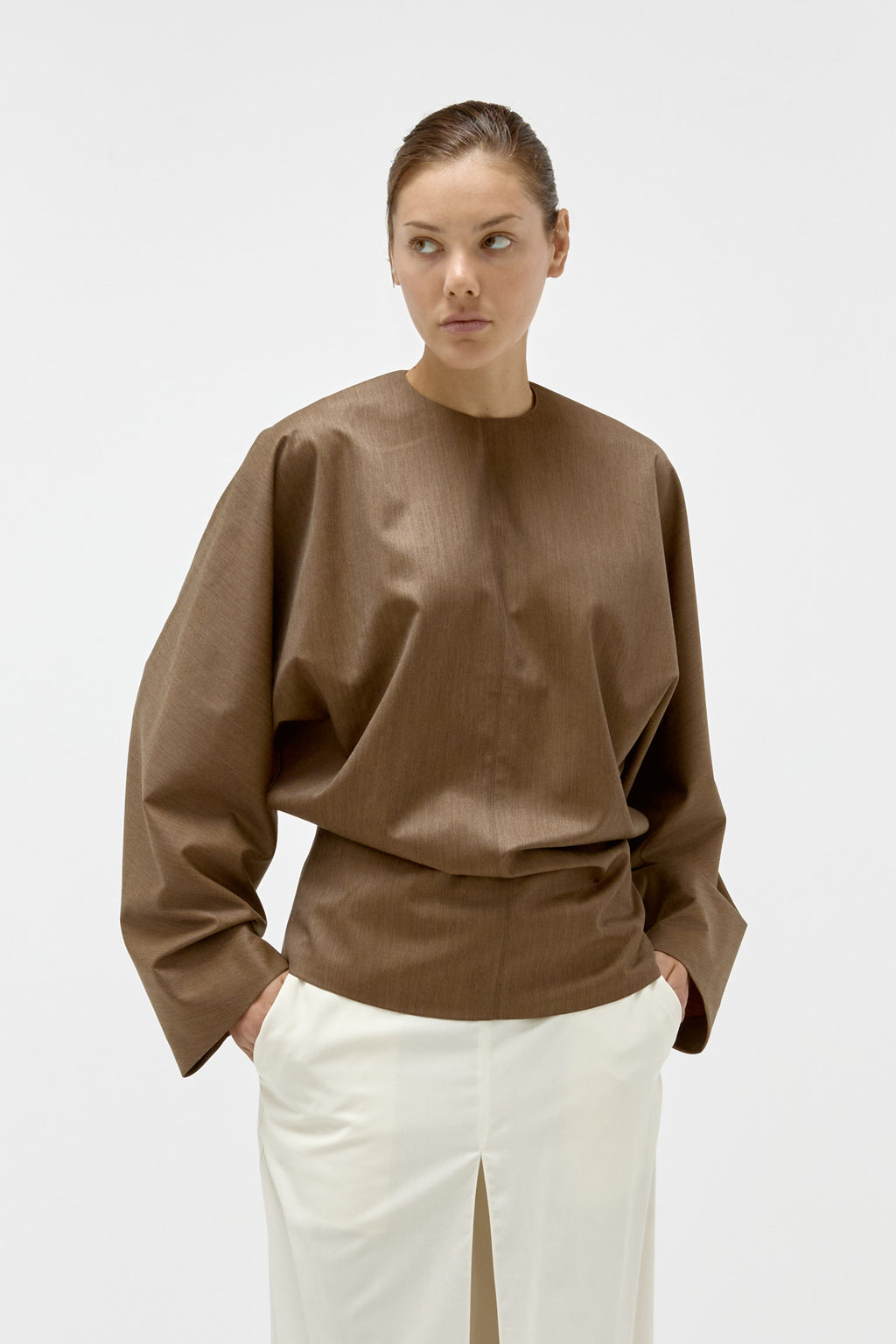 Batwing Top in Tobacco