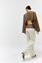 Batwing Top in Tobacco
