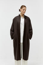 Raglan Coat in Bitter Chocolate