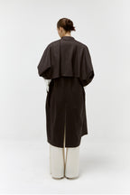 Raglan Coat in Bitter Chocolate