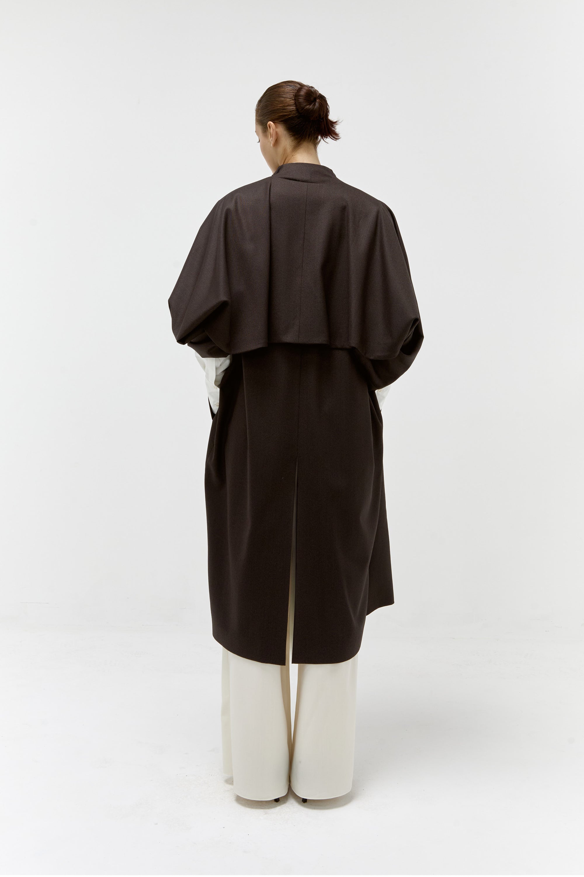 Raglan Coat in Bitter Chocolate