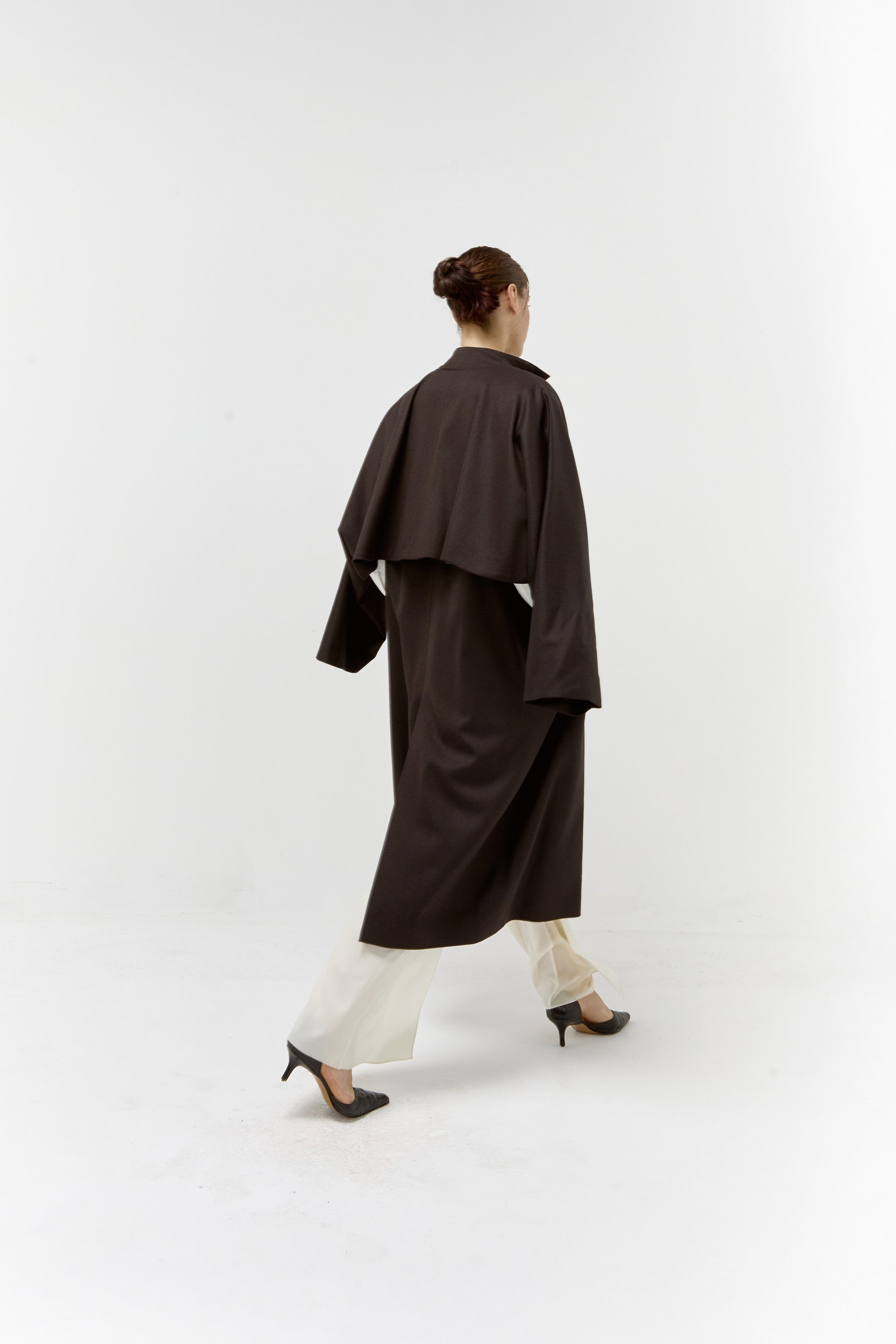Raglan Coat in Bitter Chocolate