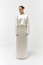 Batwing Gown in Champagne