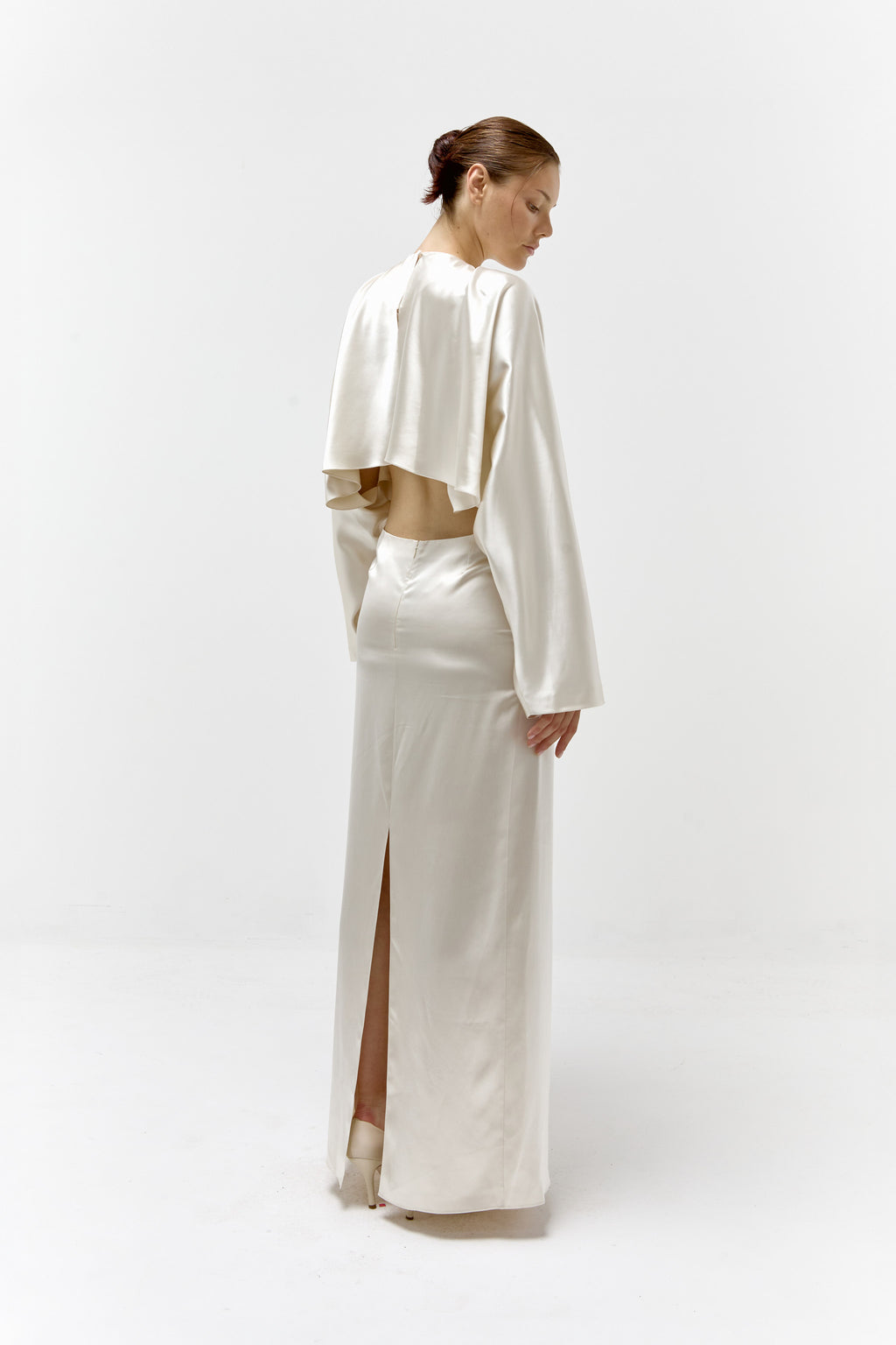 Batwing Gown in Champagne