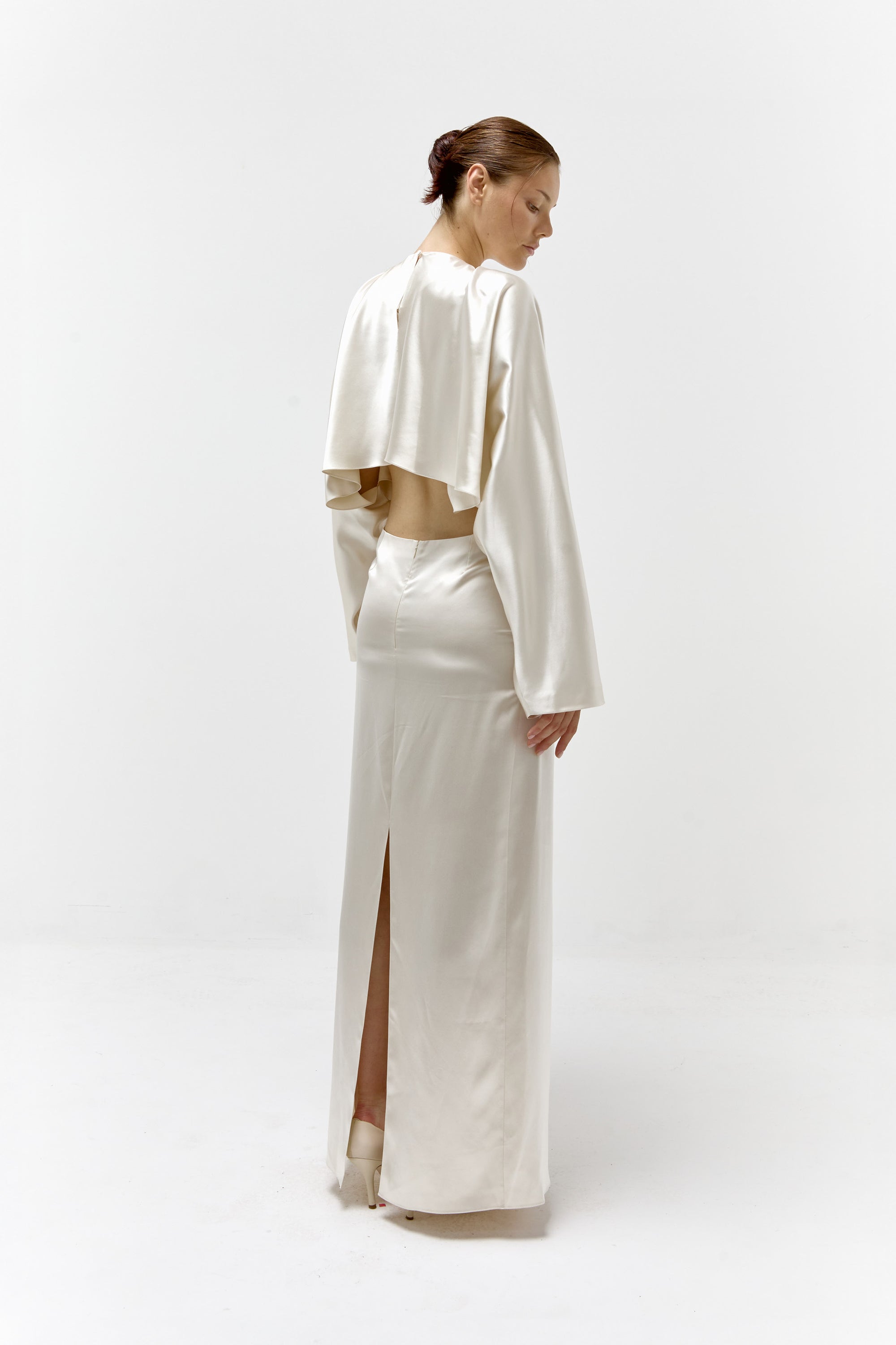 Batwing Gown in Champagne