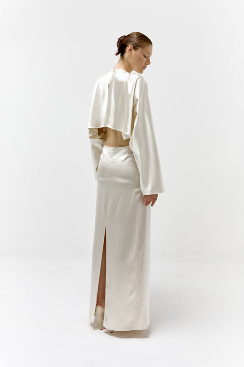 Batwing Gown in Champagne