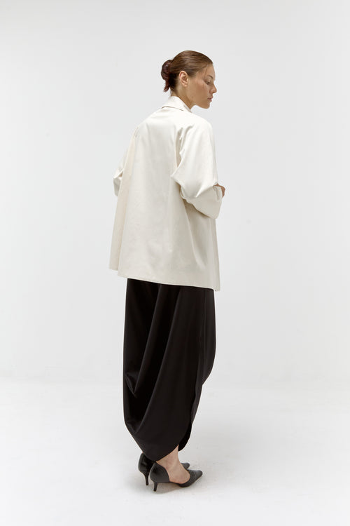 Cotton Evening Jacket in Vanilla