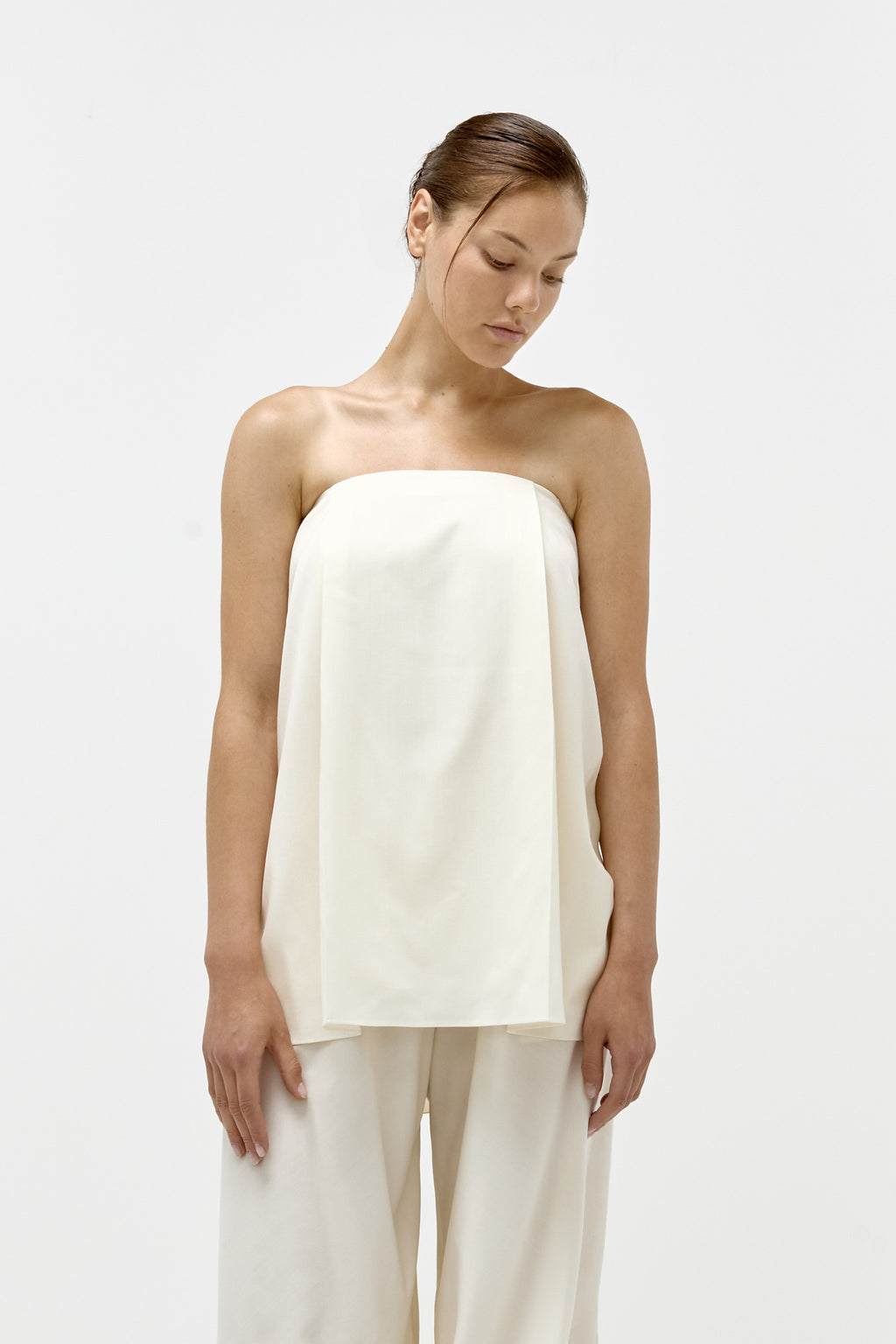 Strapless Top in Vanilla
