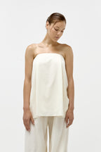 Strapless Top in Vanilla
