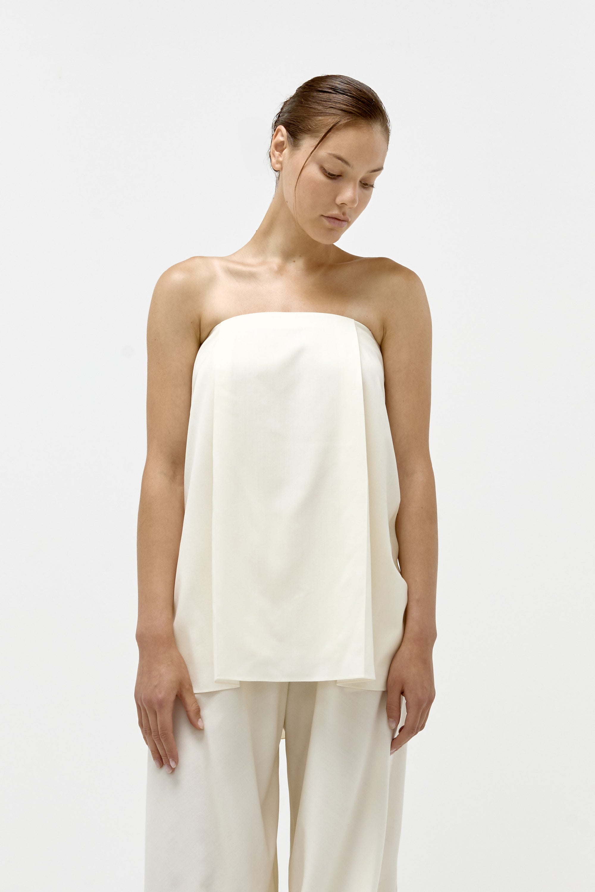 Strapless Top in Vanilla